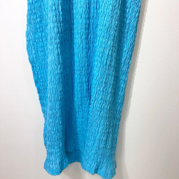 Free People Beach Dress Eleni Bodycon Midi Maxi Dress | Blue | SZ XS - Picture 9 of 11